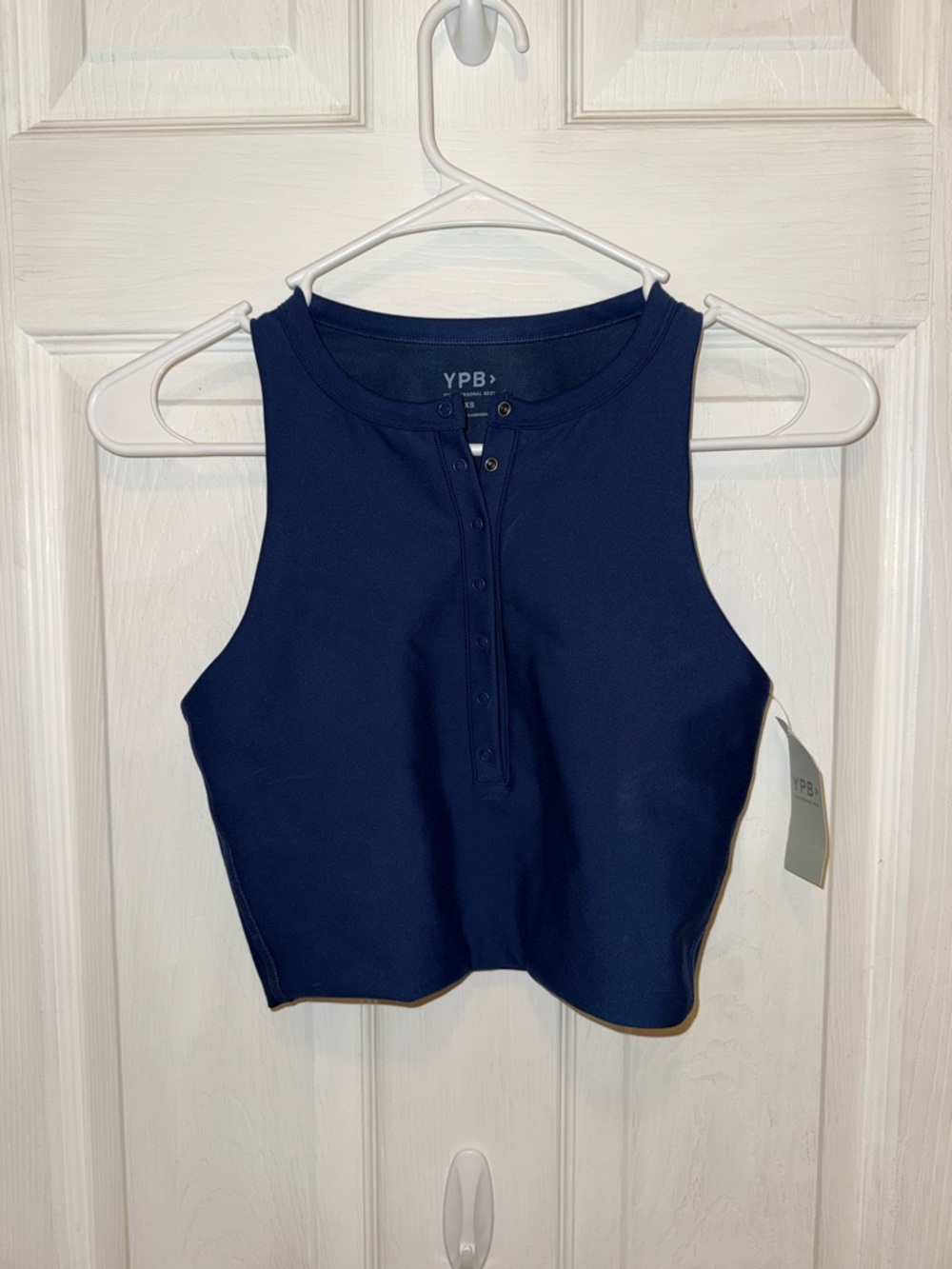 Abercrombie & Fitch YPB Snap-Front Cropped Tank